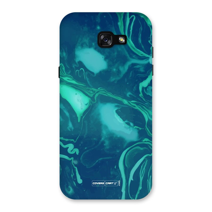 Jazzy Green Marble Texture Back Case for Galaxy A7 (2017)