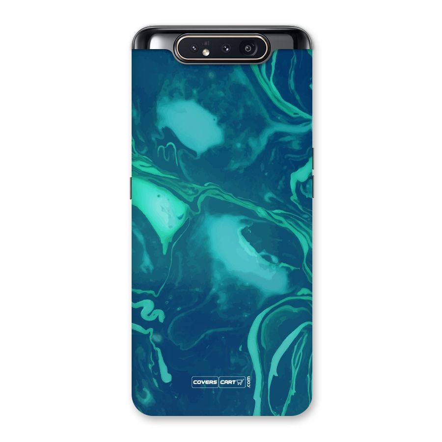 Jazzy Green Marble Texture Back Case for Galaxy A80