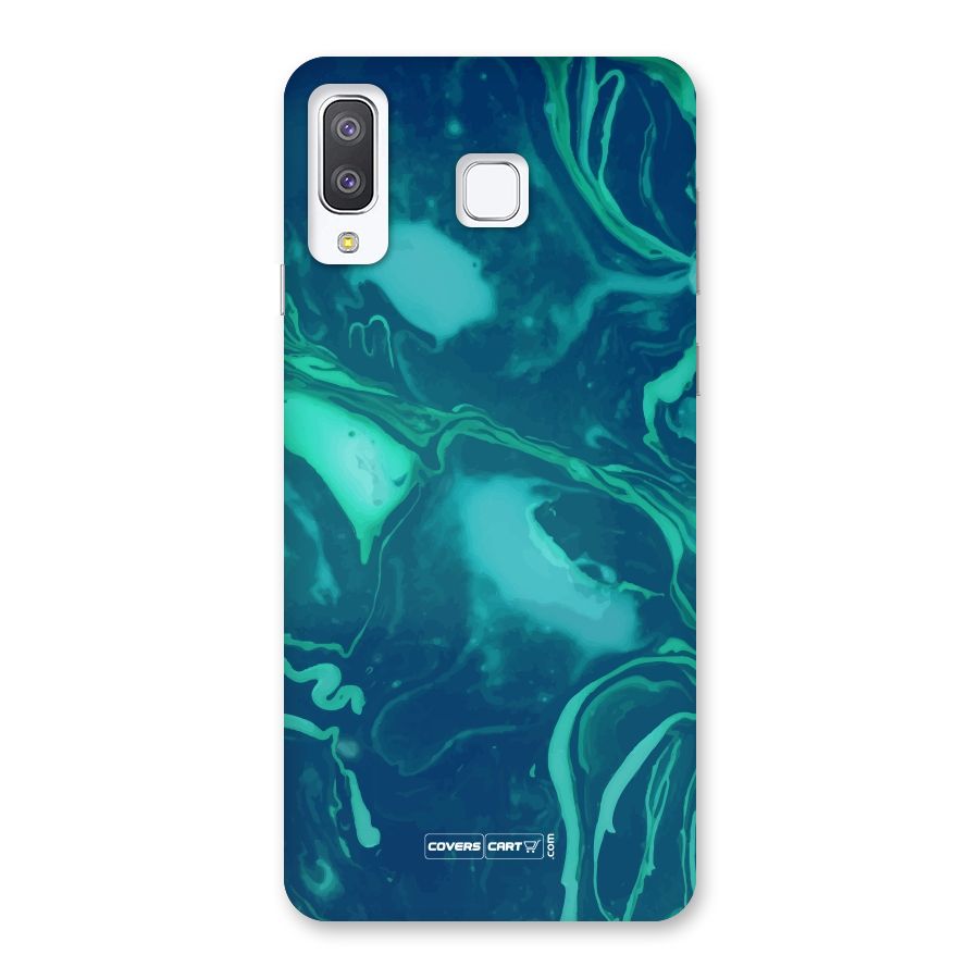 Jazzy Green Marble Texture Back Case for Galaxy A8 Star
