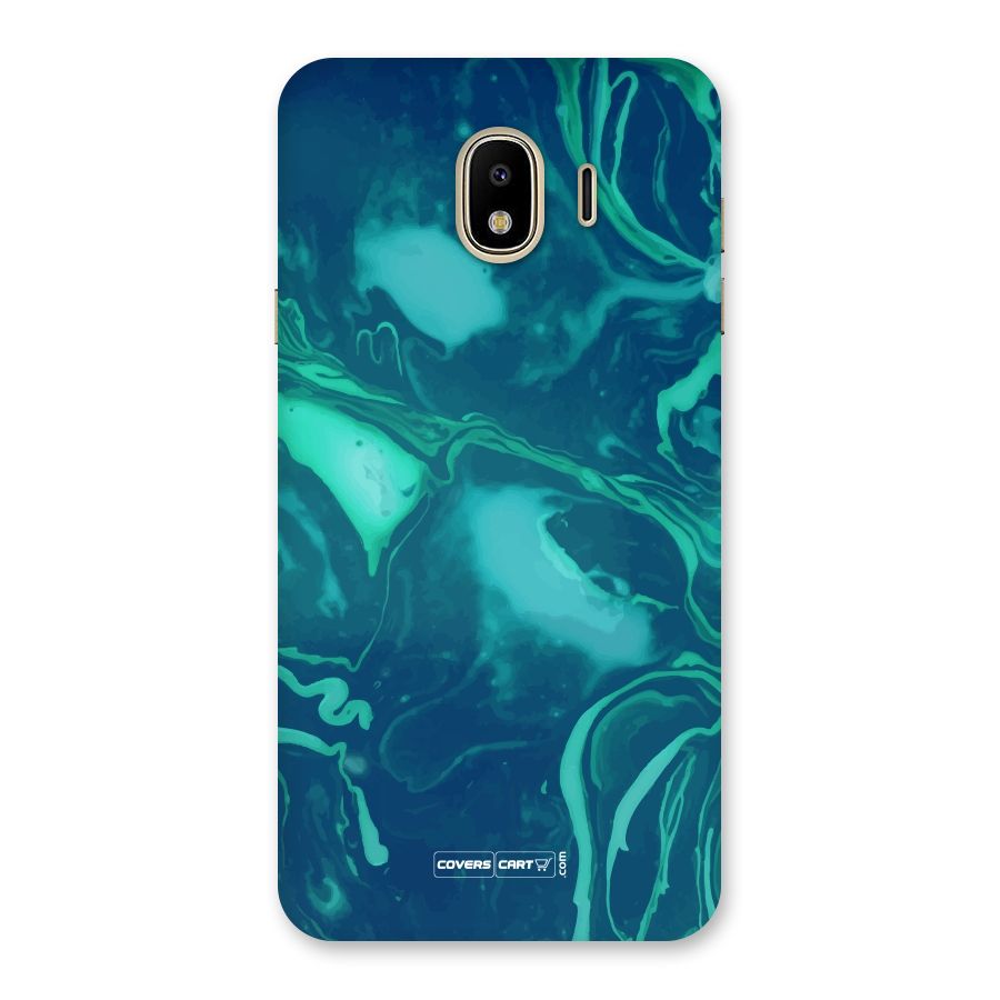 Jazzy Green Marble Texture Back Case for Galaxy J4