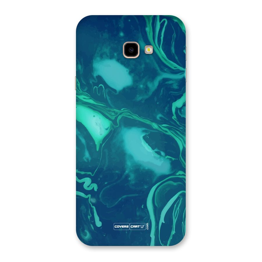 Jazzy Green Marble Texture Back Case for Galaxy J4 Plus