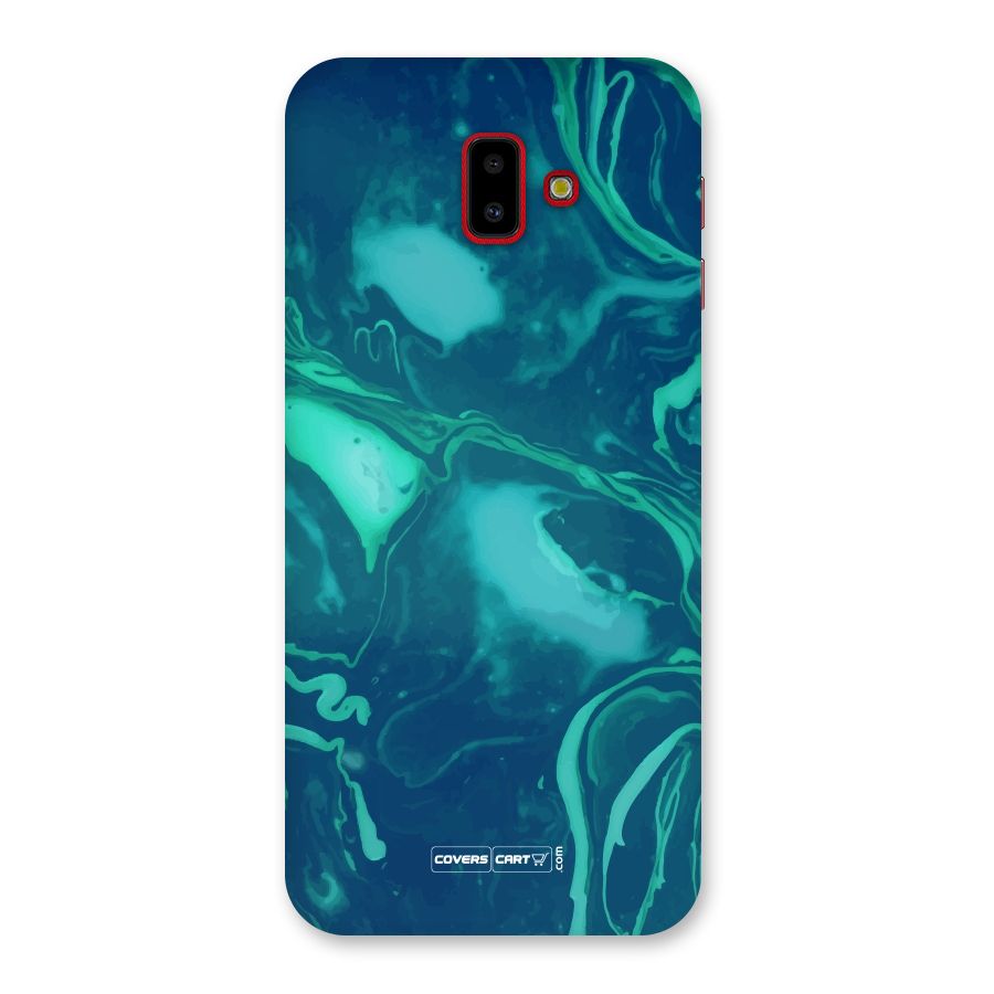 Jazzy Green Marble Texture Back Case for Galaxy J6 Plus