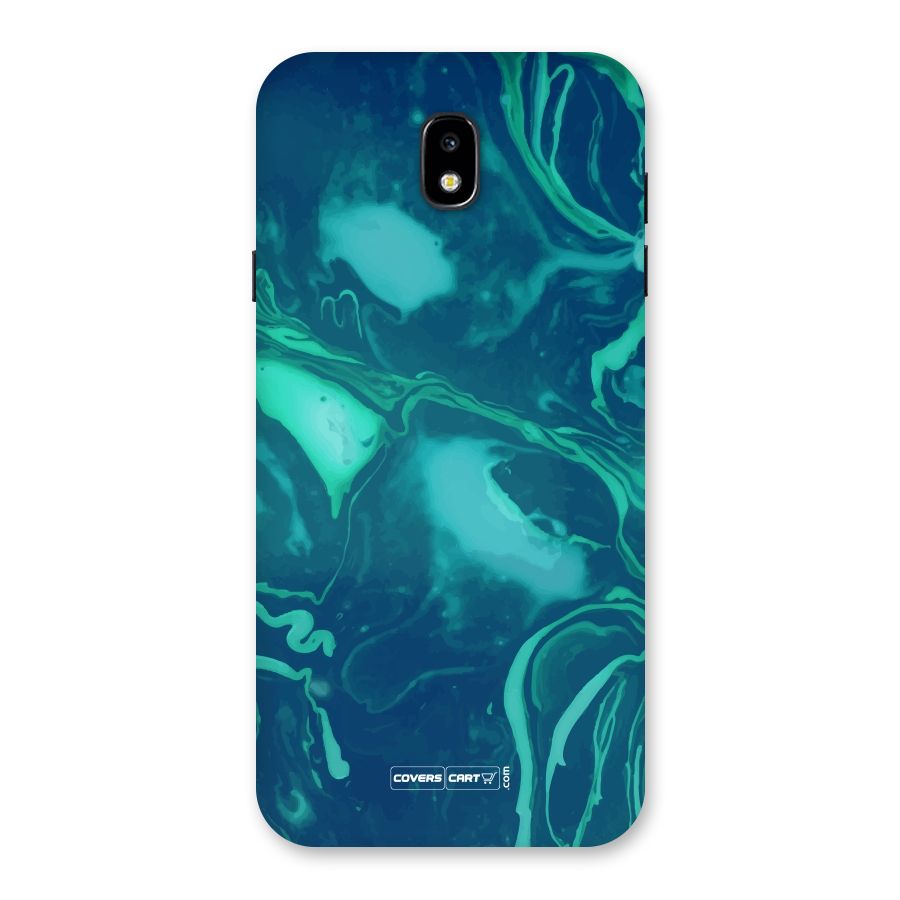 Jazzy Green Marble Texture Back Case for Galaxy J7 Pro
