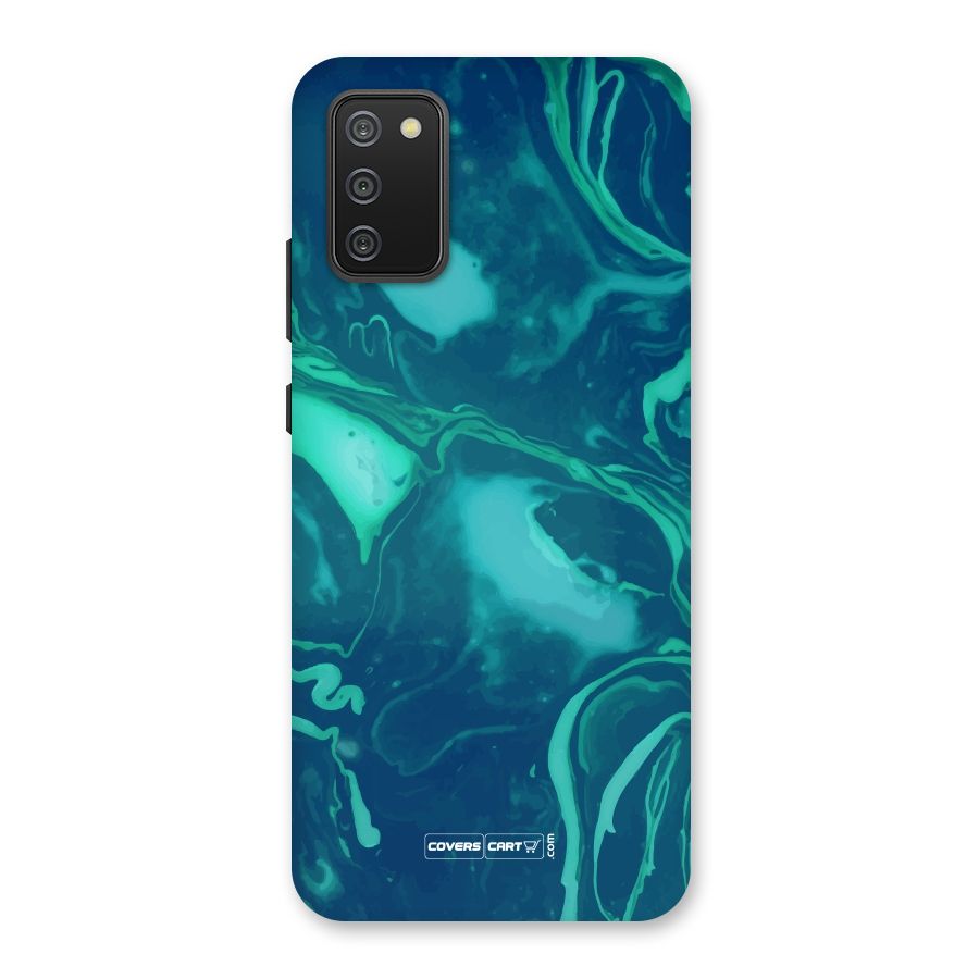 Jazzy Green Marble Texture Back Case for Galaxy M02s