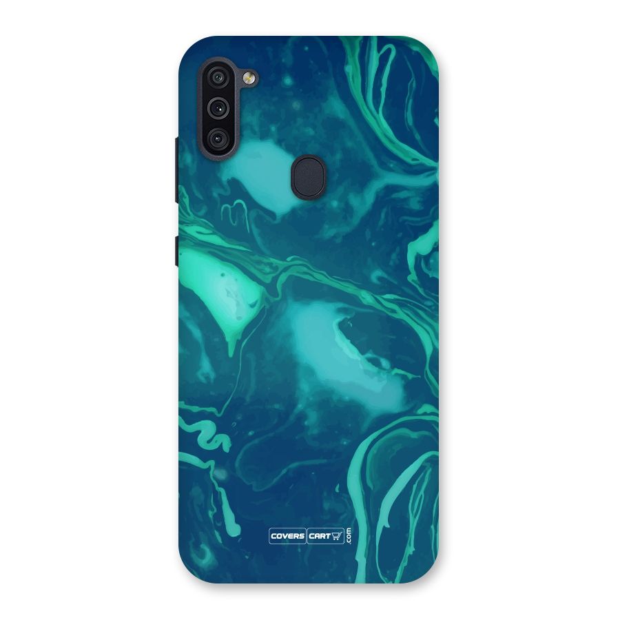 Jazzy Green Marble Texture Back Case for Galaxy M11