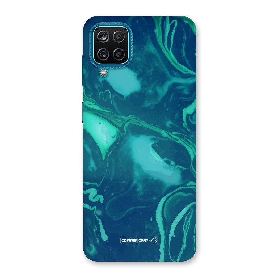 Jazzy Green Marble Texture Back Case for Galaxy M12