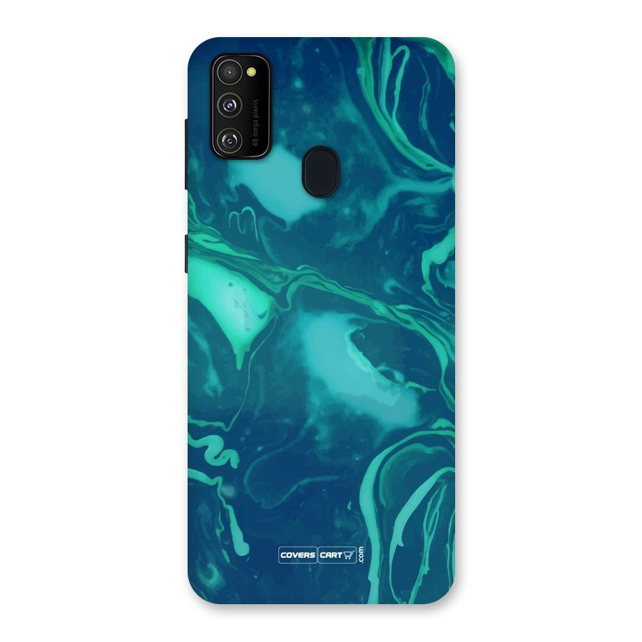 Jazzy Green Marble Texture Back Case for Galaxy M30s
