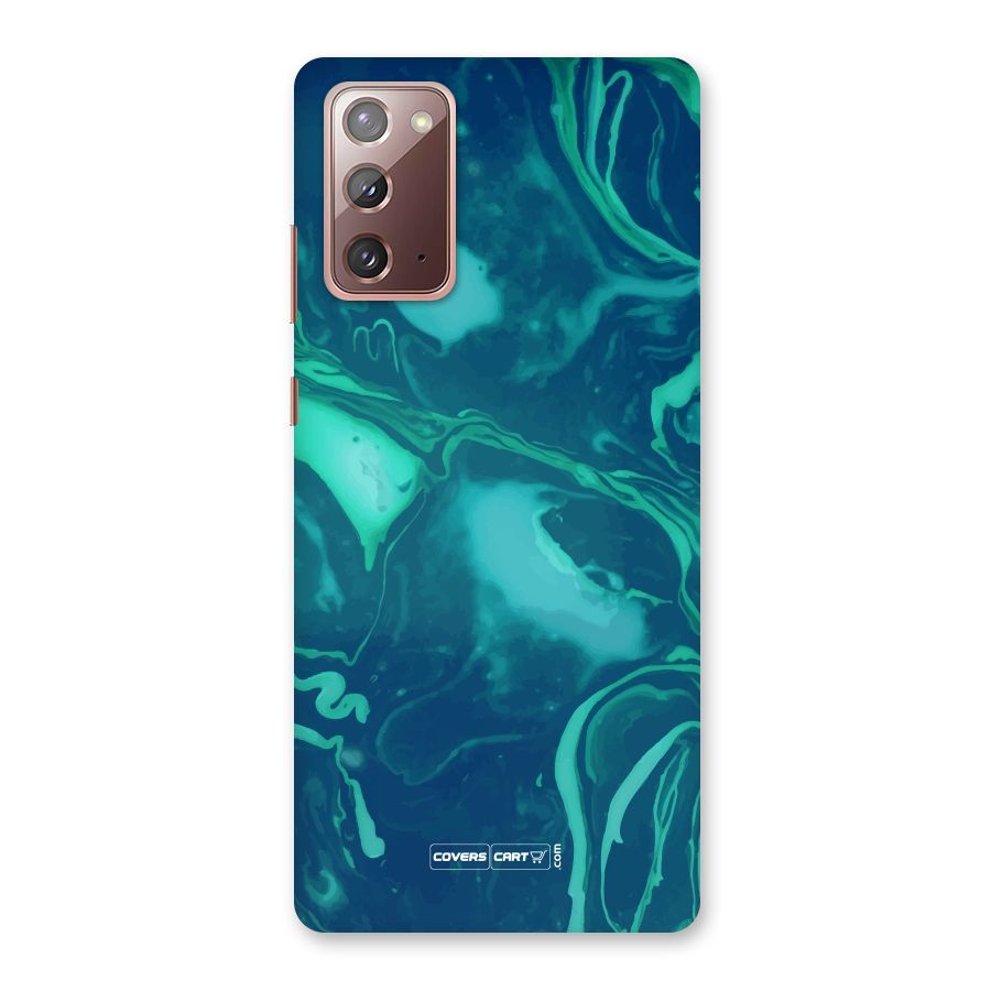 Jazzy Green Marble Texture Back Case for Galaxy Note 20