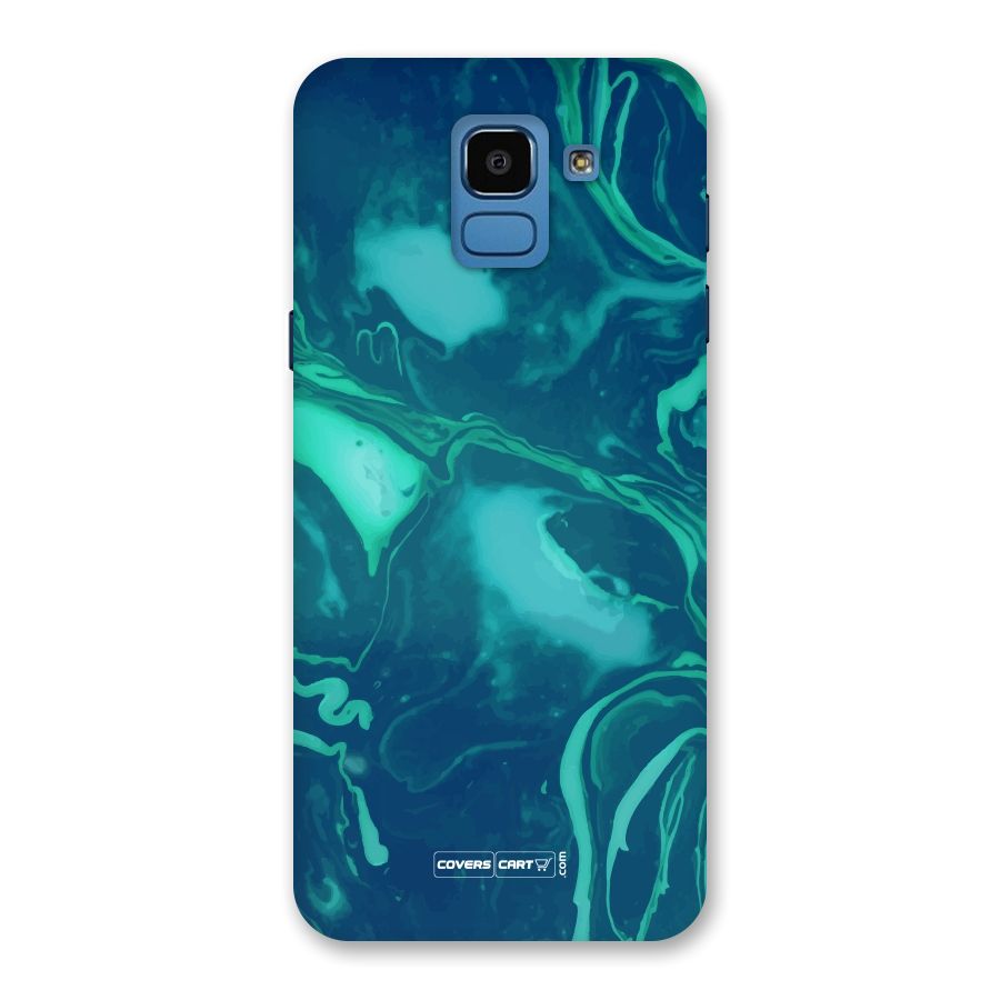 Jazzy Green Marble Texture Back Case for Galaxy On6