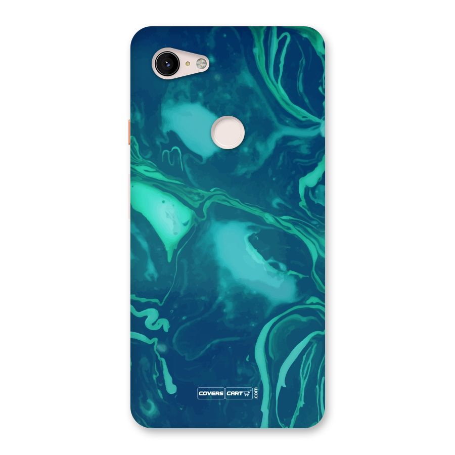 Jazzy Green Marble Texture Back Case for Google Pixel 3 XL