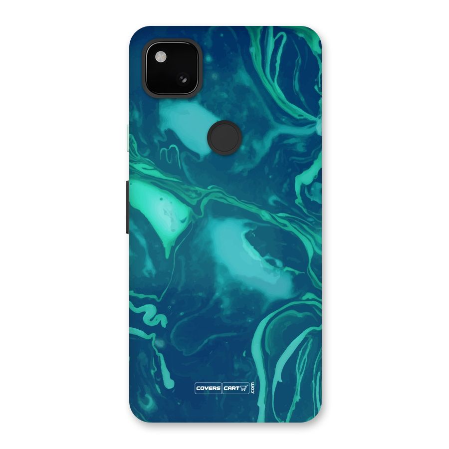 Jazzy Green Marble Texture Back Case for Google Pixel 4a