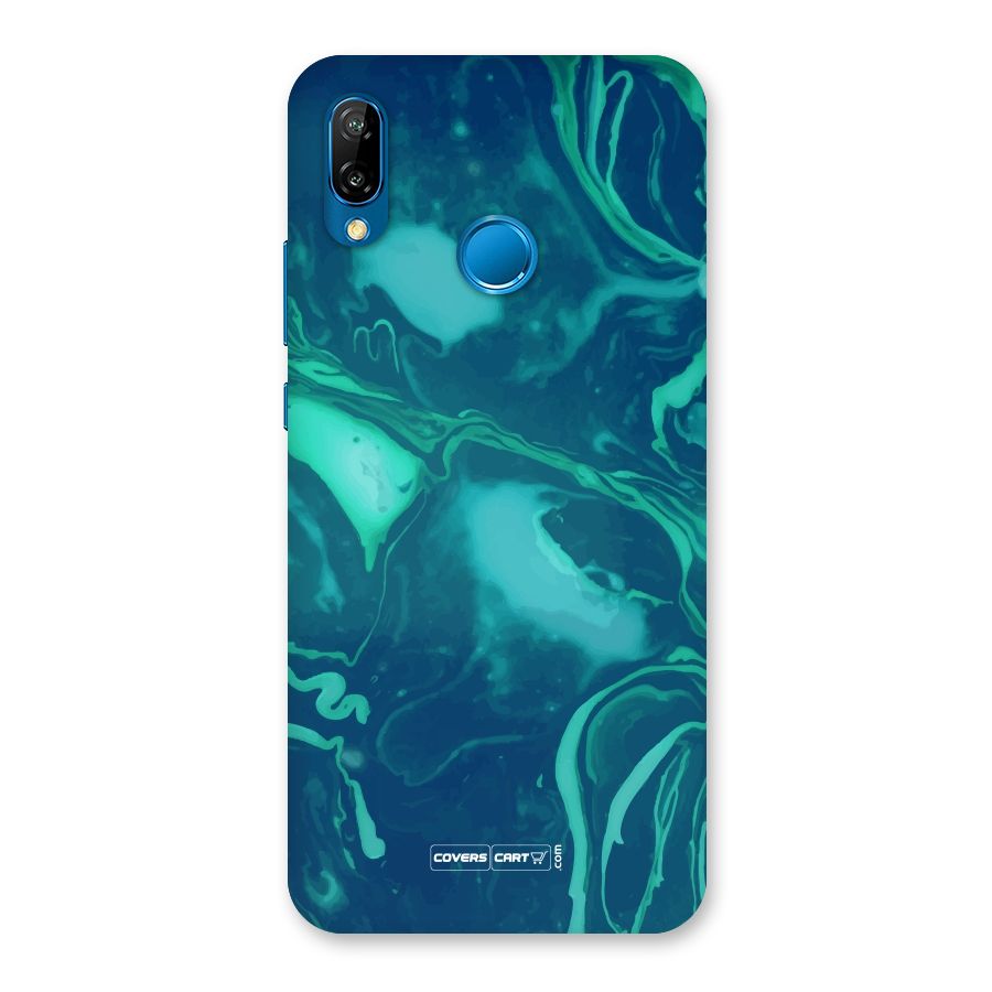 Jazzy Green Marble Texture Back Case for Huawei P20 Lite