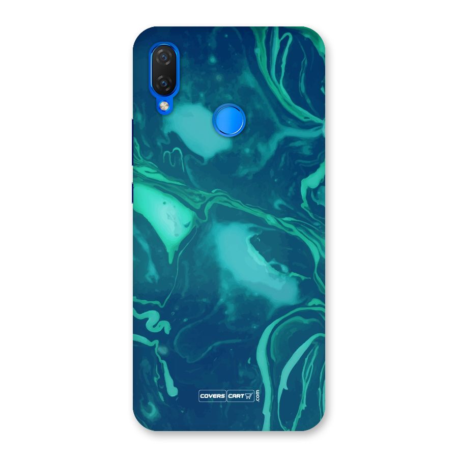 Jazzy Green Marble Texture Back Case for Huawei P Smart+