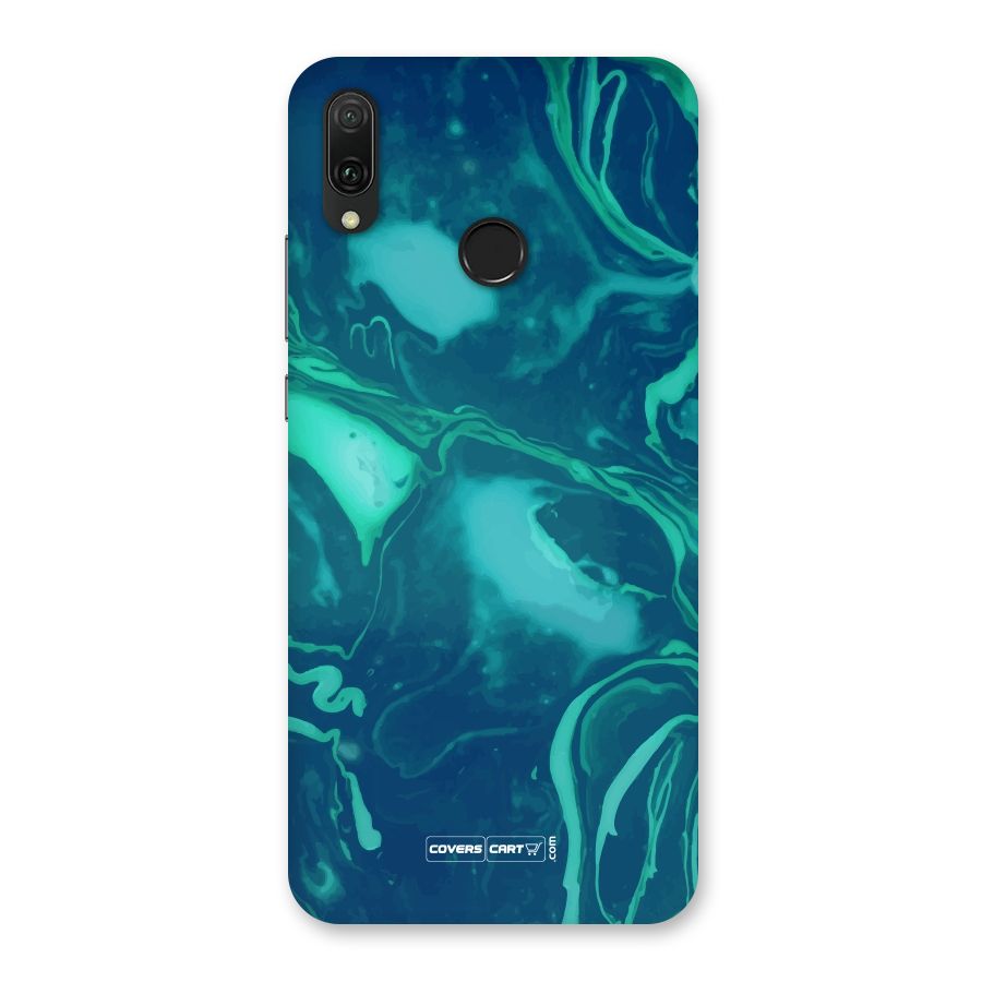 Jazzy Green Marble Texture Back Case for Huawei Y9 (2019)