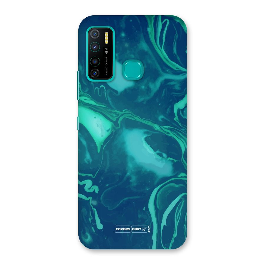 Jazzy Green Marble Texture Back Case for Infinix Hot 9 Pro