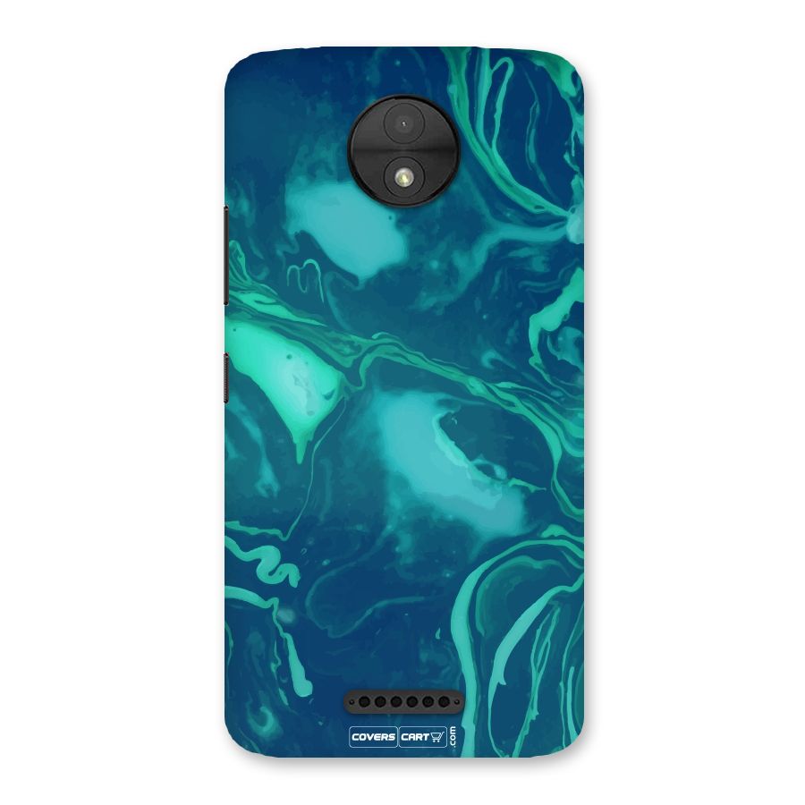 Jazzy Green Marble Texture Back Case for Moto C