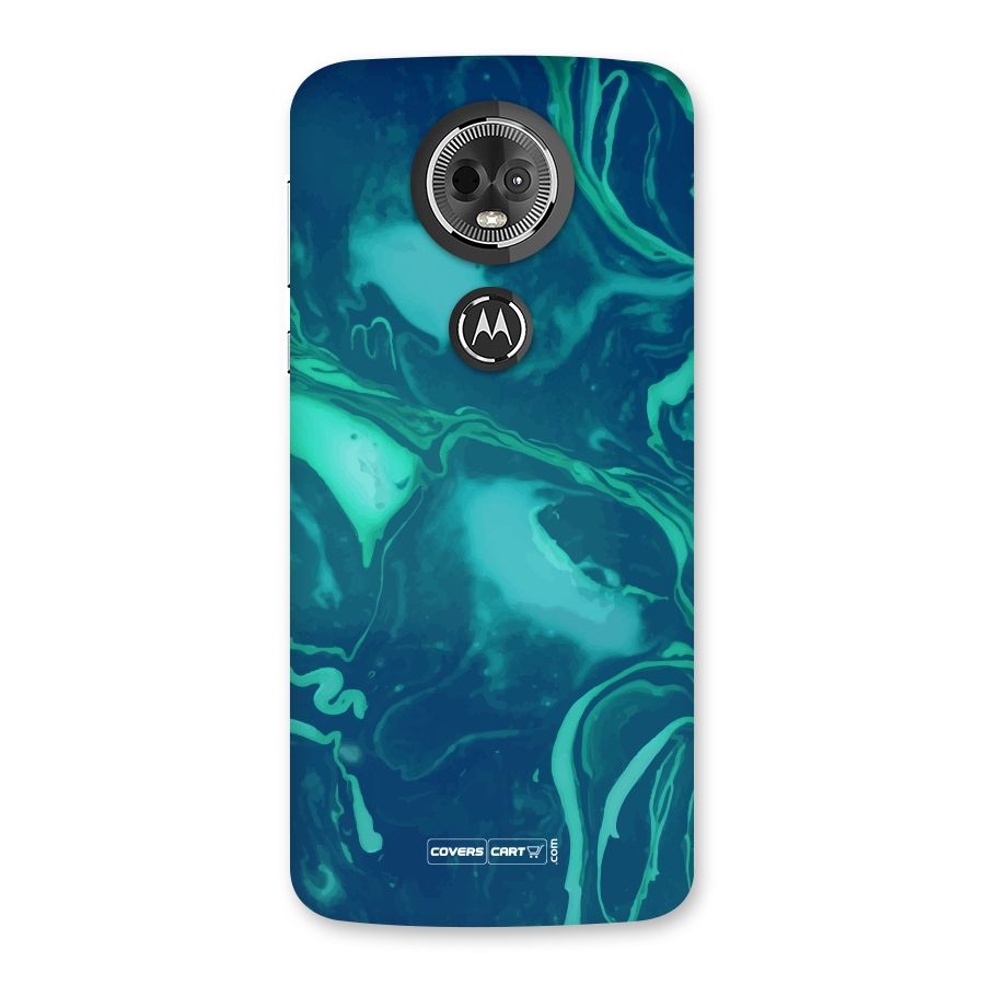 Jazzy Green Marble Texture Back Case for Moto E5 Plus