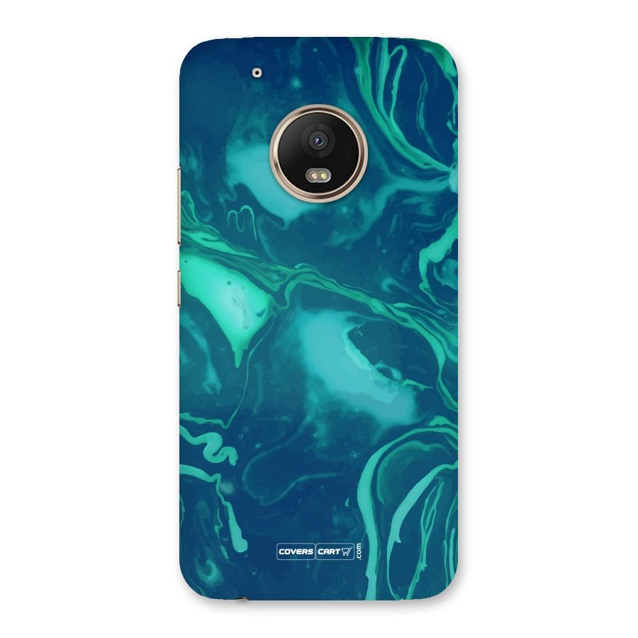 Jazzy Green Marble Texture Back Case for Moto G5 Plus