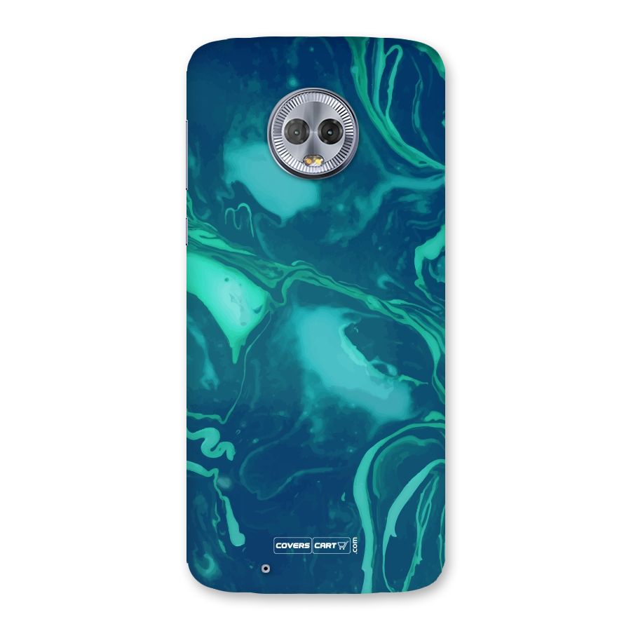 Jazzy Green Marble Texture Back Case for Moto G6
