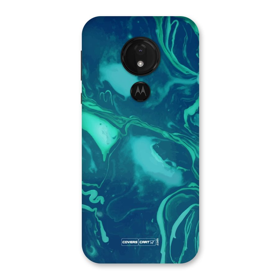Jazzy Green Marble Texture Back Case for Moto G7 Power
