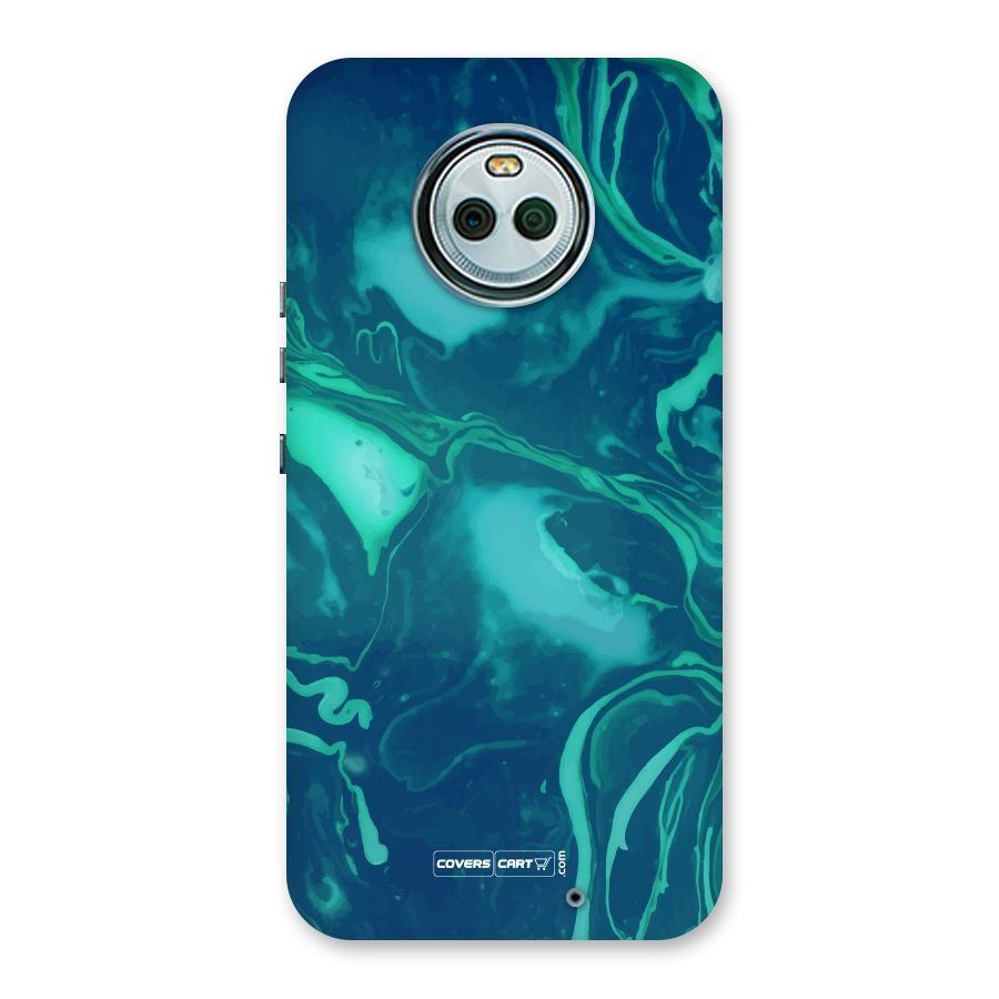 Jazzy Green Marble Texture Back Case for Moto X4