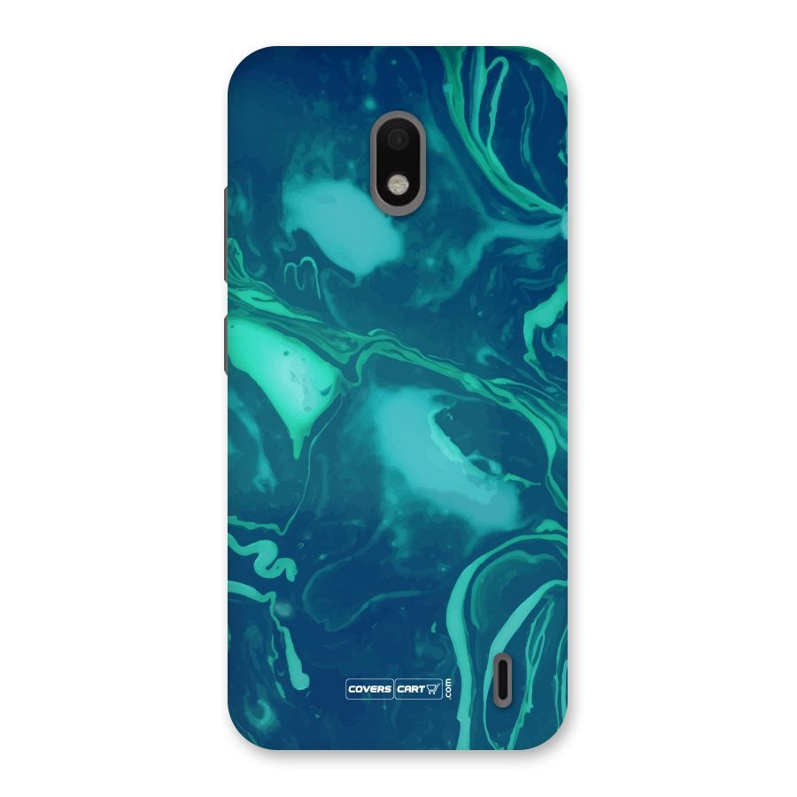 Jazzy Green Marble Texture Back Case for Nokia 2.2