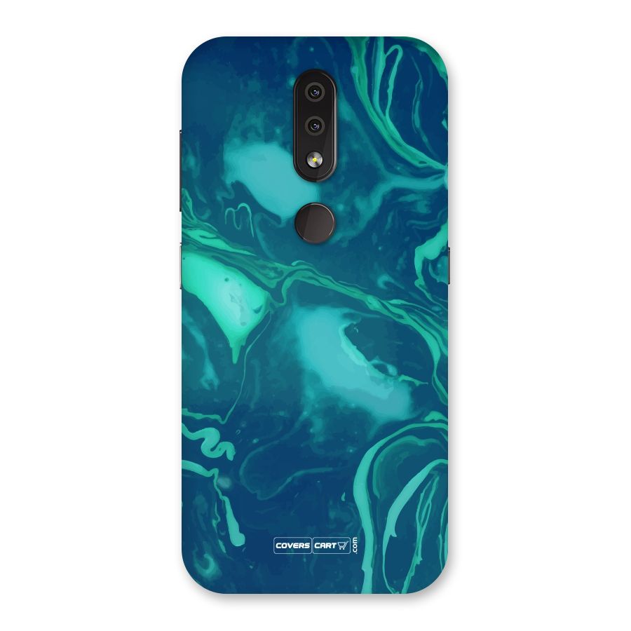 Jazzy Green Marble Texture Back Case for Nokia 4.2