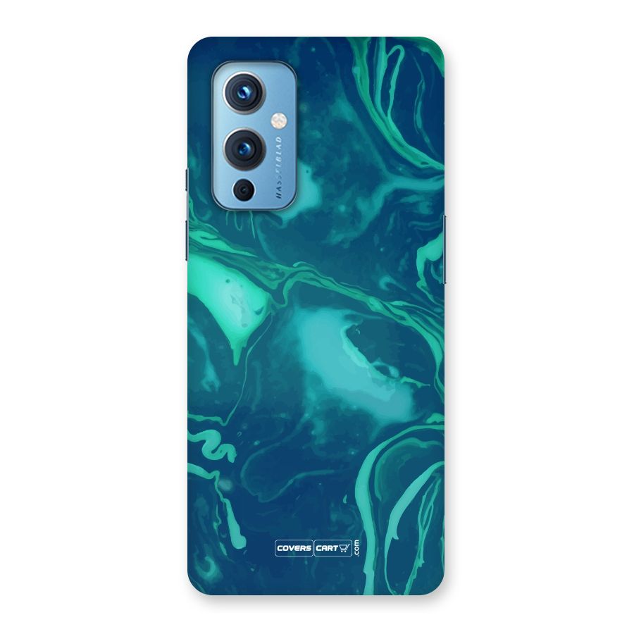 Jazzy Green Marble Texture Back Case for OnePlus 9
