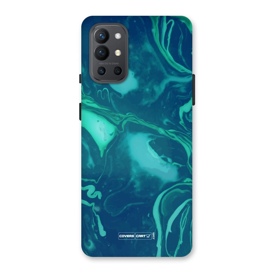 Jazzy Green Marble Texture Back Case for OnePlus 9R