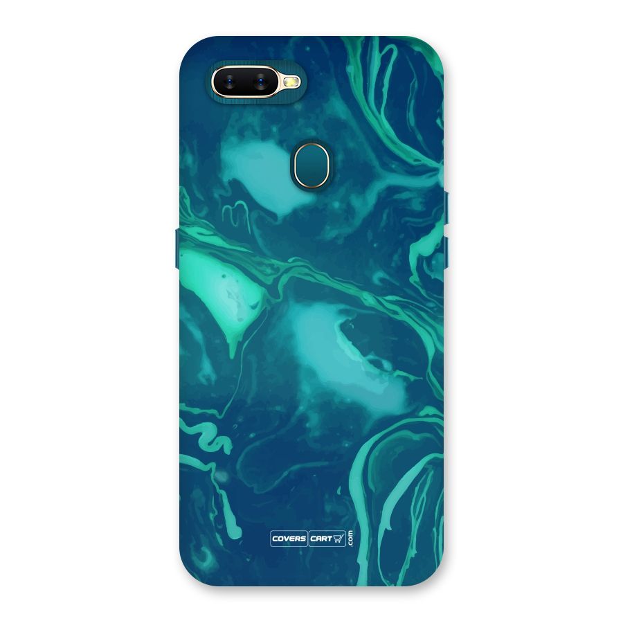 Jazzy Green Marble Texture Back Case for Oppo A11k