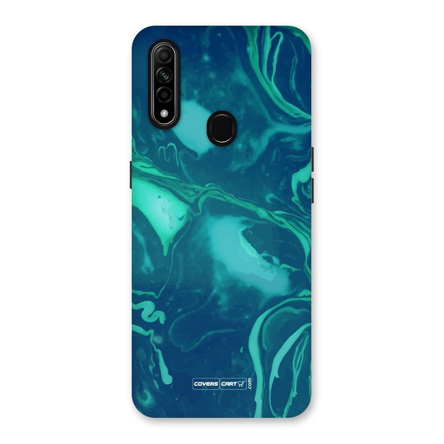 Jazzy Green Marble Texture Back Case for Oppo A31