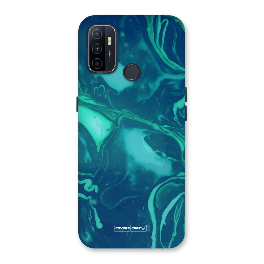 Jazzy Green Marble Texture Back Case for Oppo A32