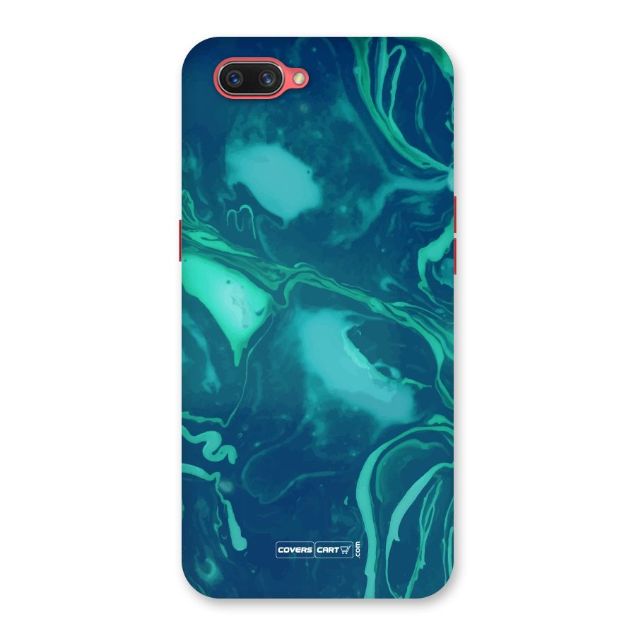 Jazzy Green Marble Texture Back Case for Oppo A3s