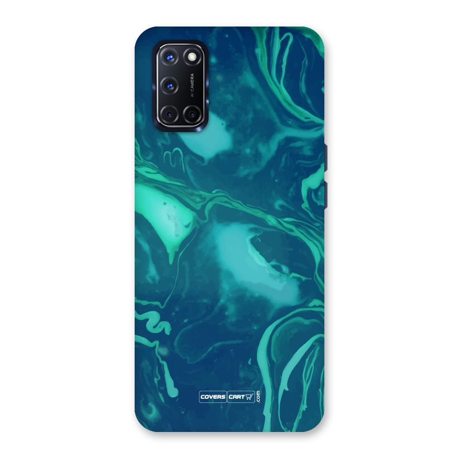 Jazzy Green Marble Texture Back Case for Oppo A52
