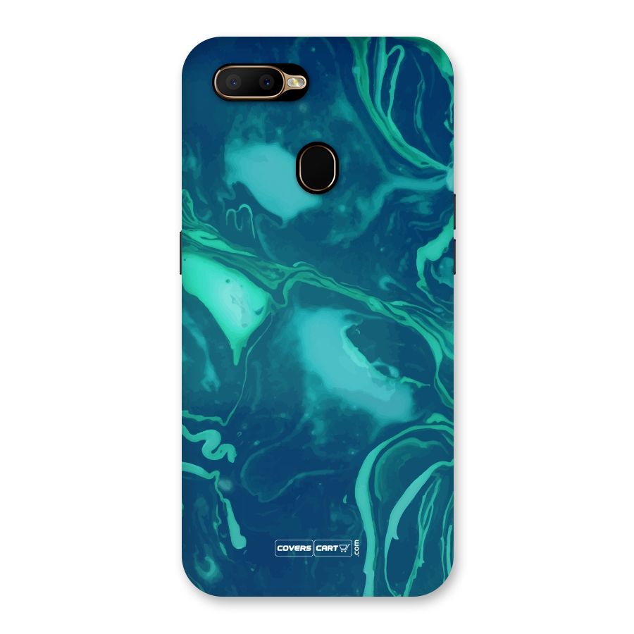 Jazzy Green Marble Texture Back Case for Oppo A5s