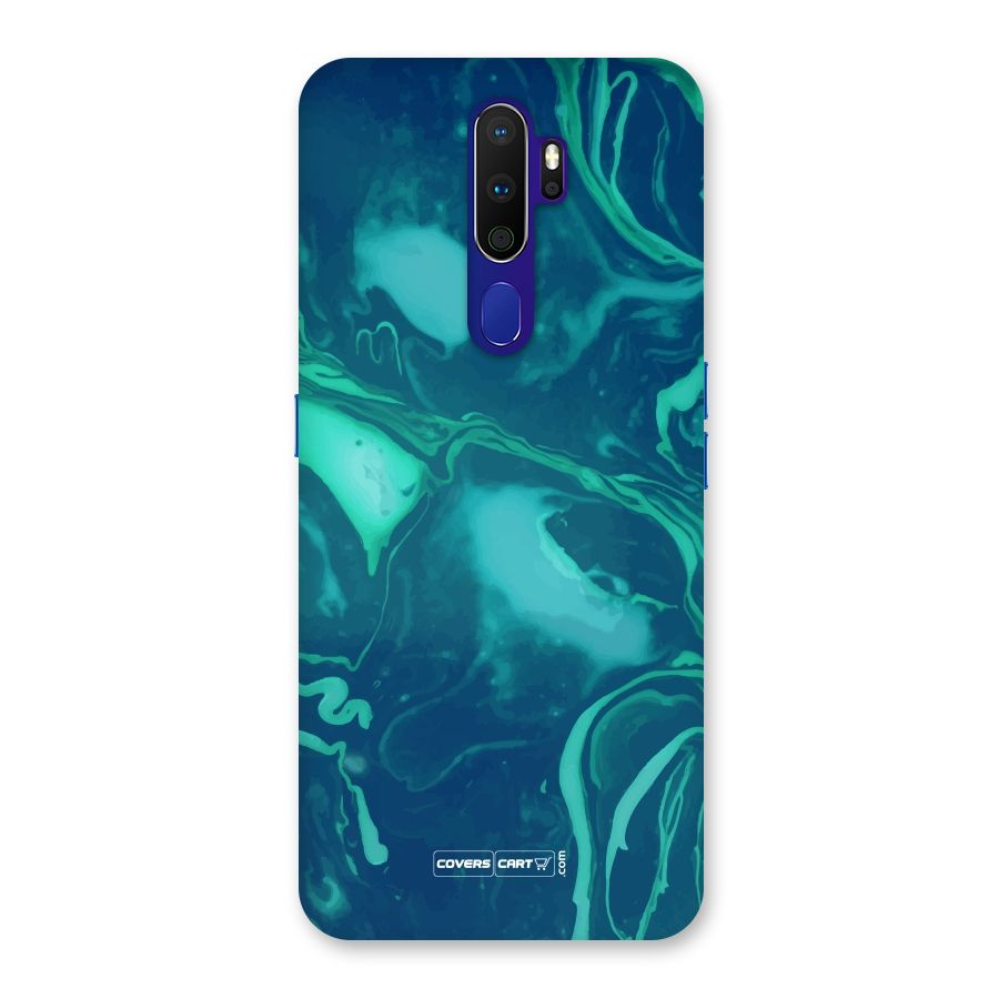 Jazzy Green Marble Texture Back Case for Oppo A9 (2020)