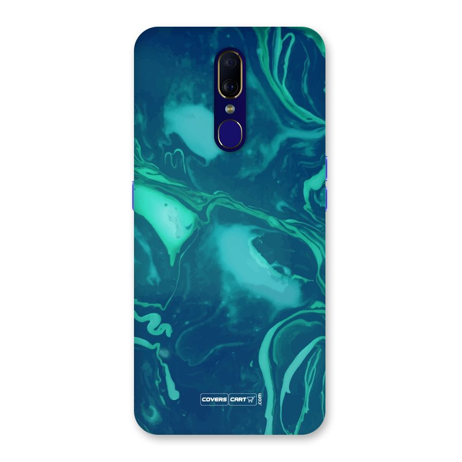 Jazzy Green Marble Texture Back Case for Oppo F11