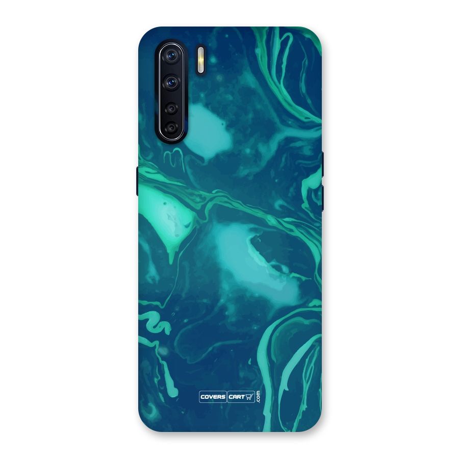 Jazzy Green Marble Texture Back Case for Oppo F15