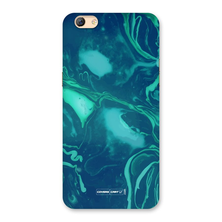 Jazzy Green Marble Texture Back Case for Oppo F3 Plus