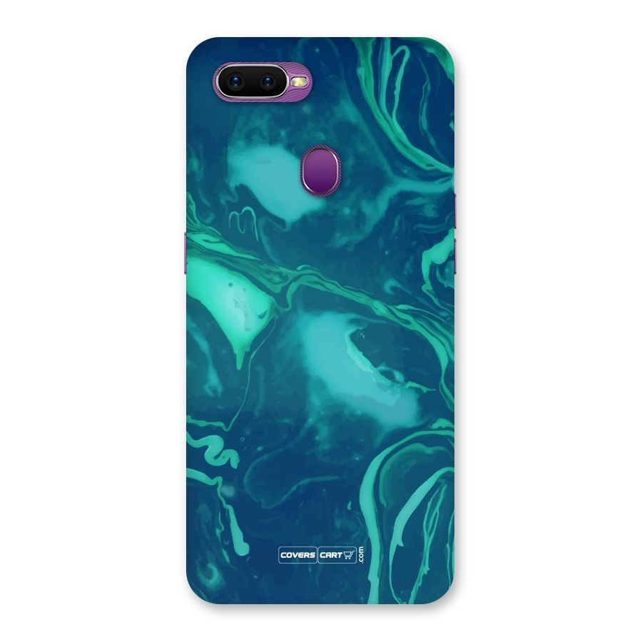 Jazzy Green Marble Texture Back Case for Oppo F9
