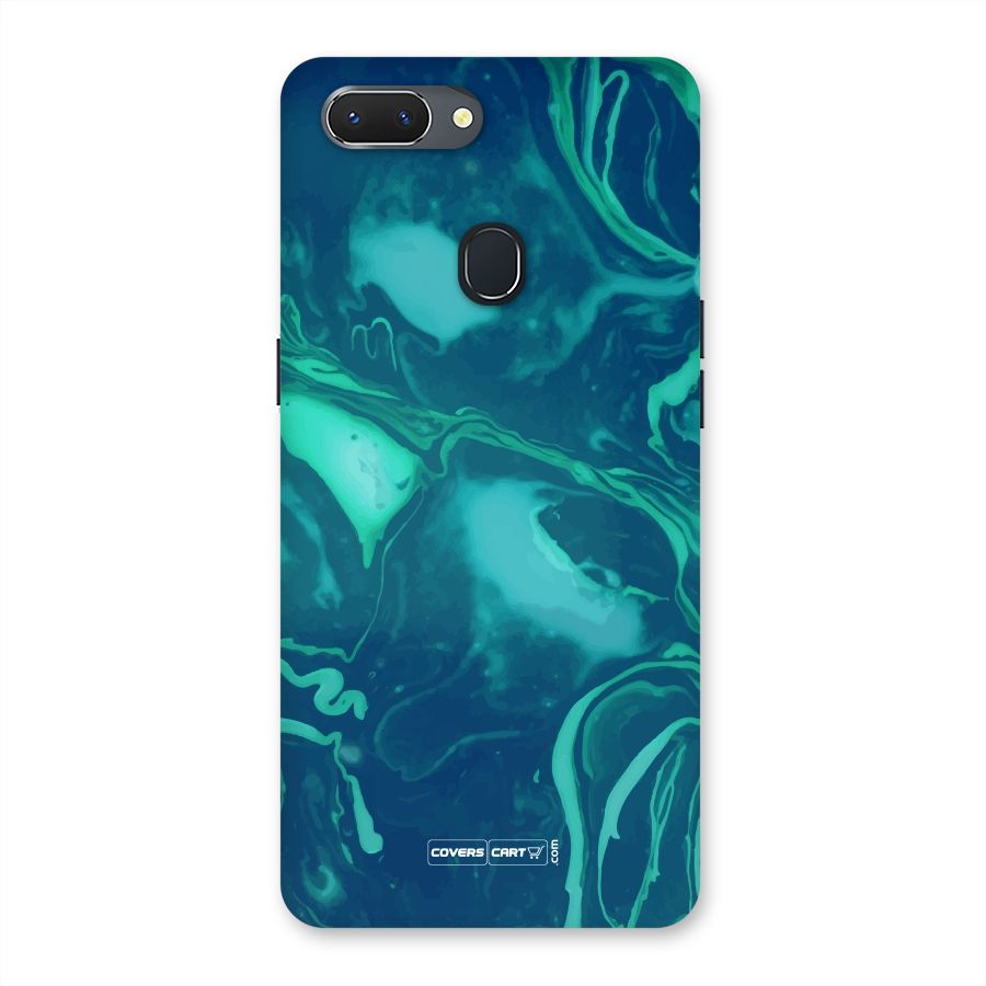 Jazzy Green Marble Texture Back Case for Oppo Realme 2
