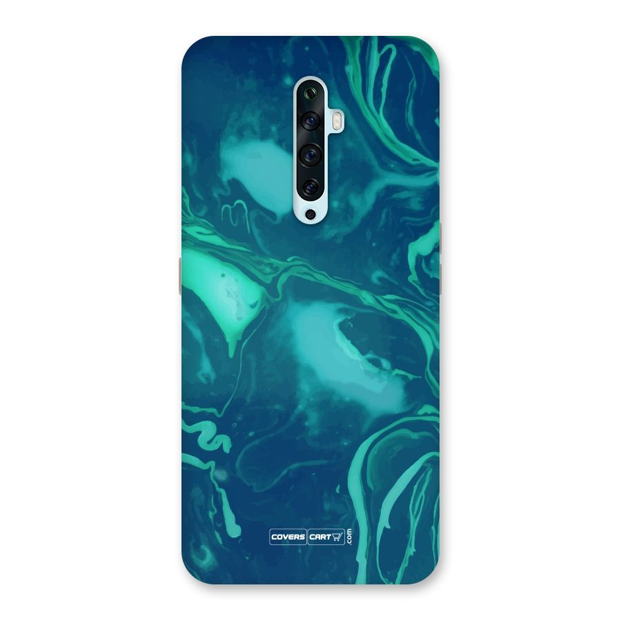 Jazzy Green Marble Texture Back Case for Oppo Reno2 F
