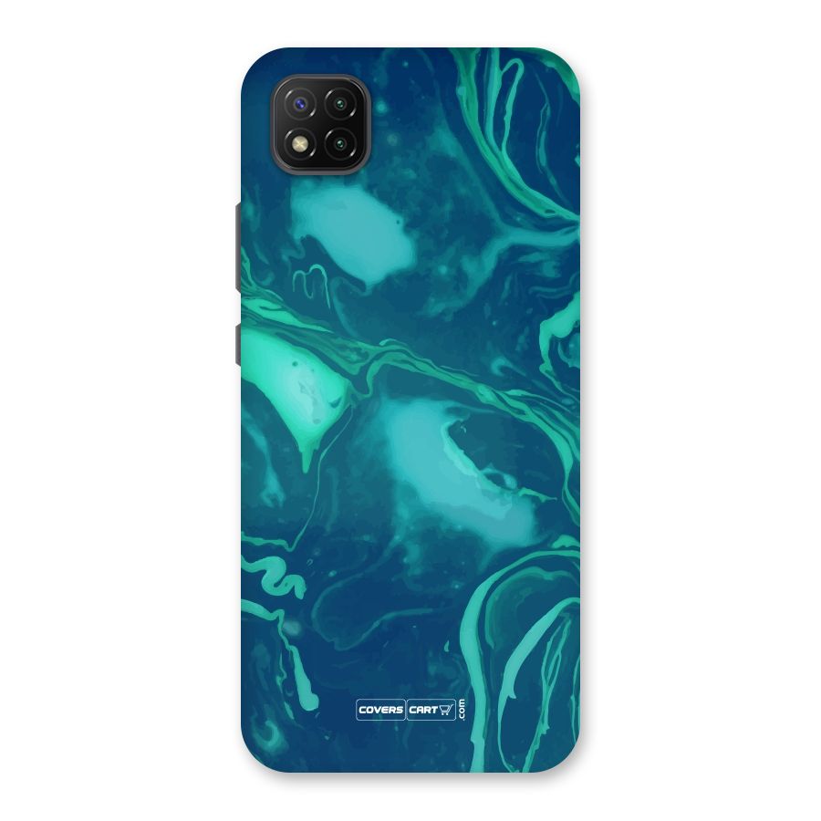 Jazzy Green Marble Texture Back Case for Poco C3