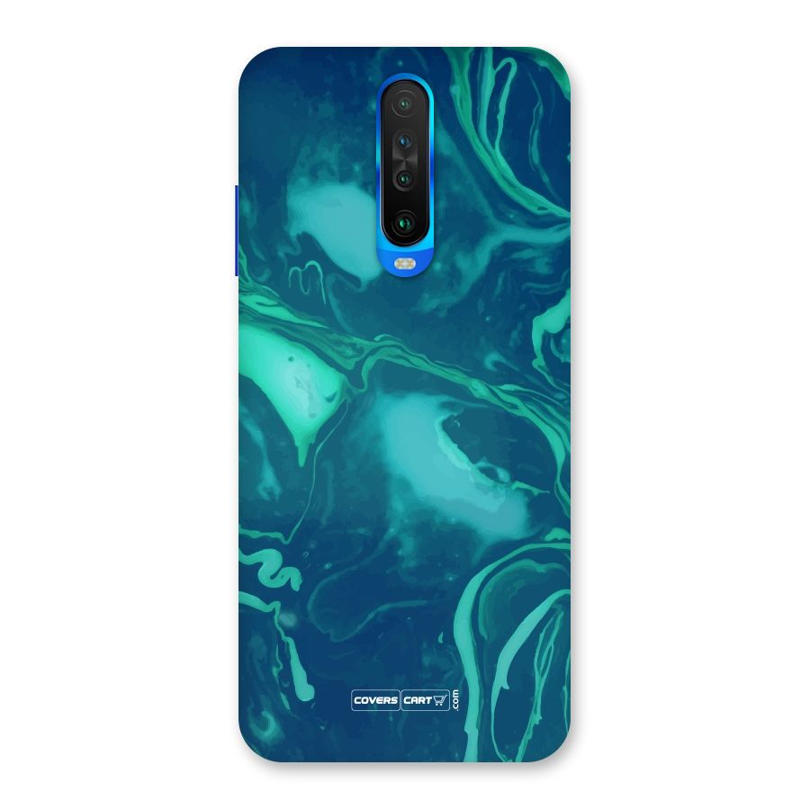 Jazzy Green Marble Texture Back Case for Poco X2