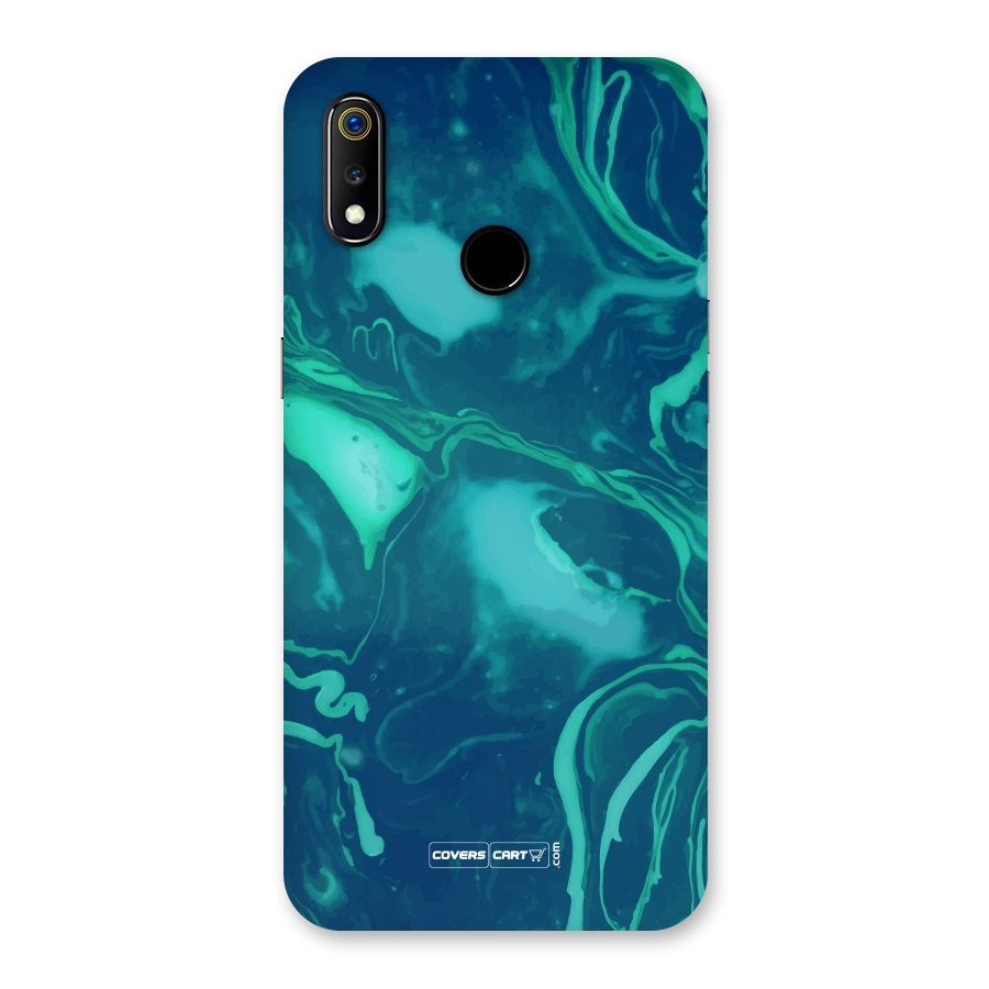 Jazzy Green Marble Texture Back Case for Realme 3