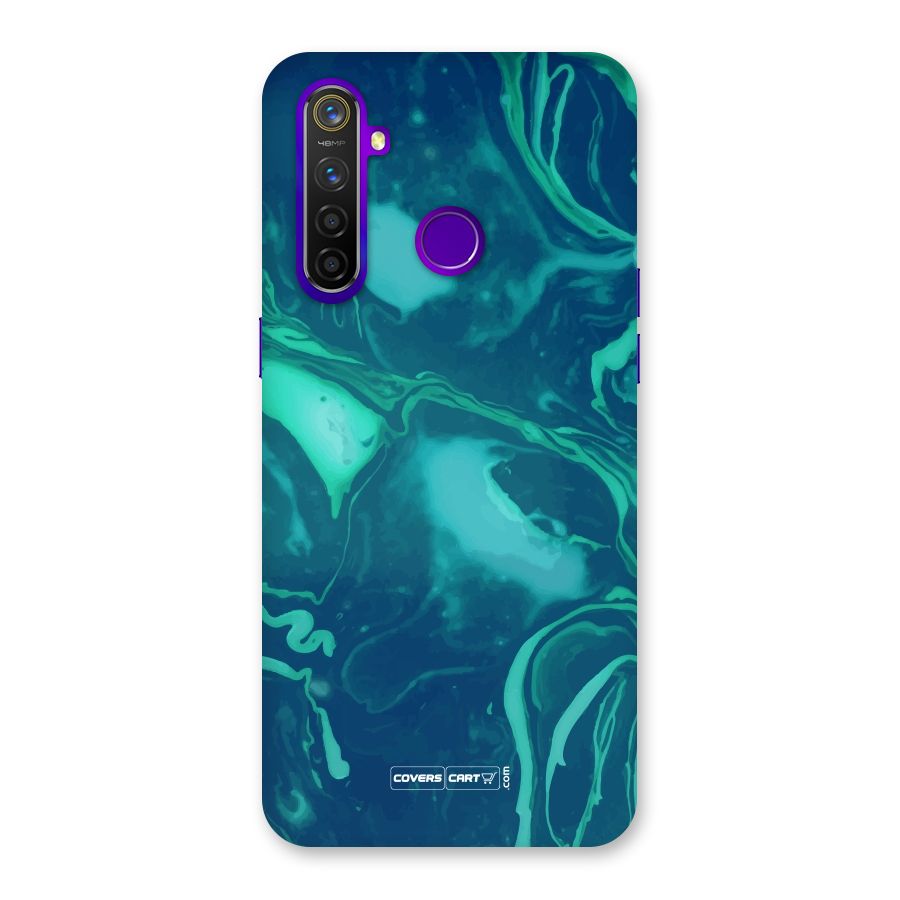 Jazzy Green Marble Texture Back Case for Realme 5 Pro