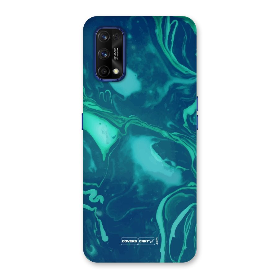 Jazzy Green Marble Texture Back Case for Realme 7 Pro