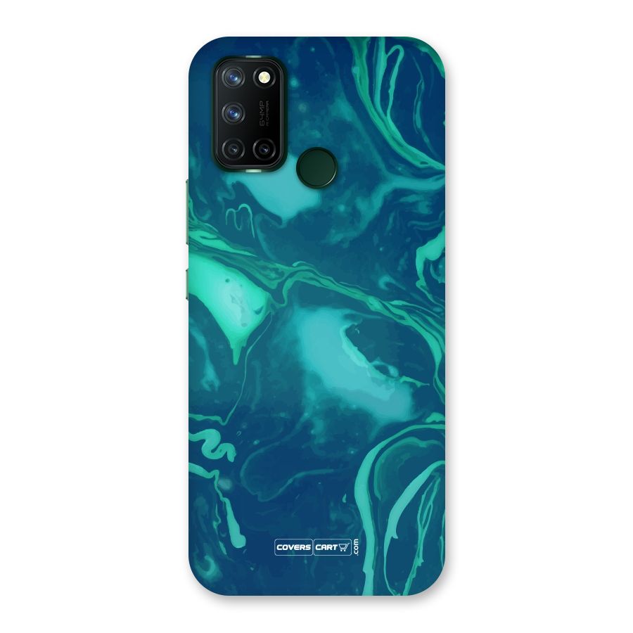 Jazzy Green Marble Texture Back Case for Realme 7i