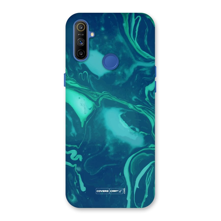 Jazzy Green Marble Texture Back Case for Realme Narzo 10A