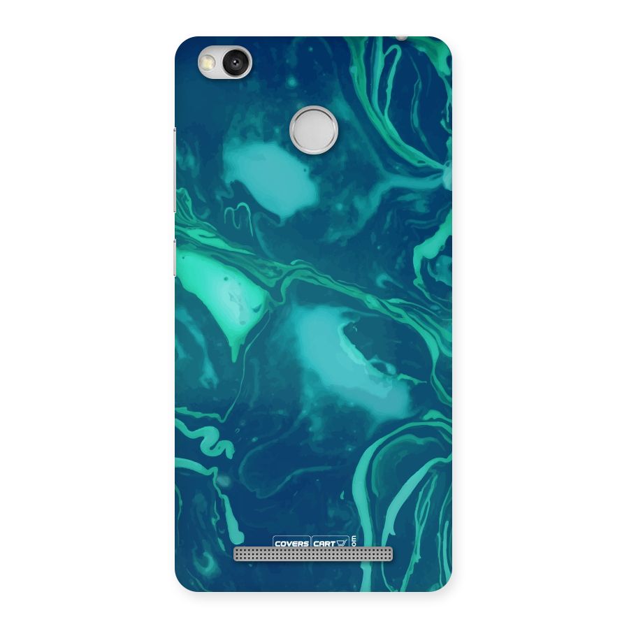 Jazzy Green Marble Texture Back Case for Redmi 3S Prime